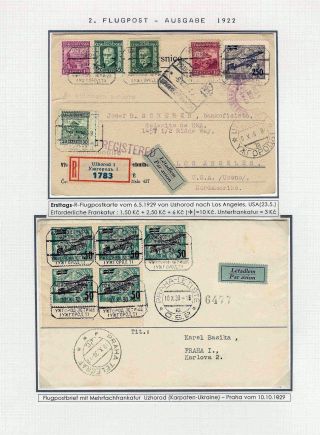 DIE TSCHECHOSLOWAKISCHE LUFTPOST 1920-1939 – Blatt 53