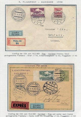 DIE TSCHECHOSLOWAKISCHE LUFTPOST 1920-1939 – Blatt 66