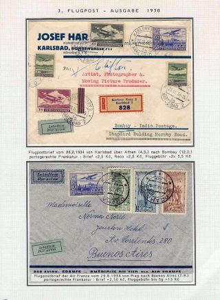 DIE TSCHECHOSLOWAKISCHE LUFTPOST 1920-1939 – Blatt 70