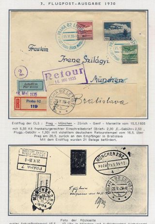 DIE TSCHECHOSLOWAKISCHE LUFTPOST 1920-1939 – Blatt 74