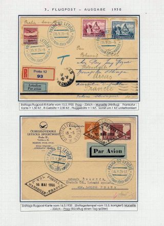 DIE TSCHECHOSLOWAKISCHE LUFTPOST 1920-1939 – Blatt 75