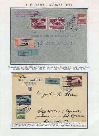 DIE TSCHECHOSLOWAKISCHE LUFTPOST 1920-1939 – Blatt 76
