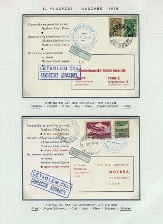 DIE TSCHECHOSLOWAKISCHE LUFTPOST 1920-1939 – Blatt 77