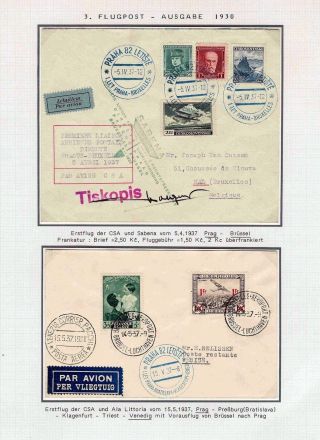 DIE TSCHECHOSLOWAKISCHE LUFTPOST 1920-1939 – Blatt 79