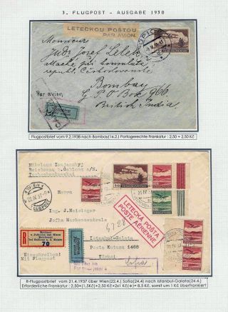 DIE TSCHECHOSLOWAKISCHE LUFTPOST 1920-1939 – Blatt 80