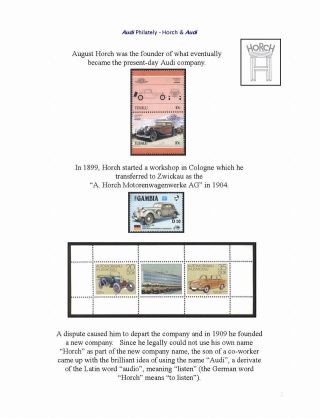 AUDI VE FILATELII – list 2