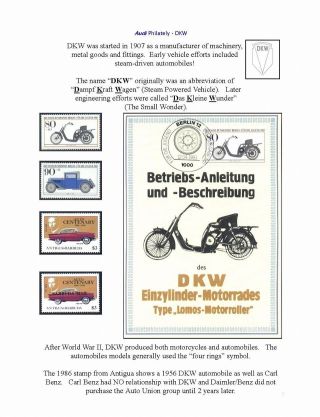 AUDI VE FILATELII – list 3