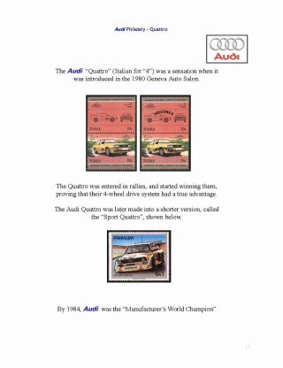 AUDI VE FILATELII – list 10