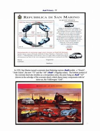 AUDI VE FILATELII – list 11