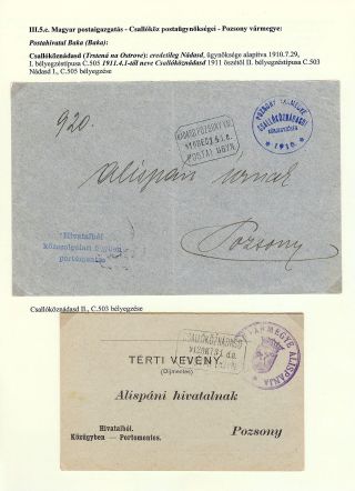 POŠTOVNÍ HISTORIE ŽITNÉHO OSTROVA 1749 - 1919 – list 76