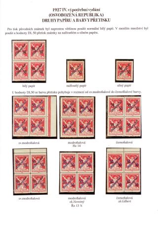 1927 IV. POSTAGE DUE PROVISIONAL ISSUE (CHAINBRAKER) DL 50 - 50/150 H – sheet 8