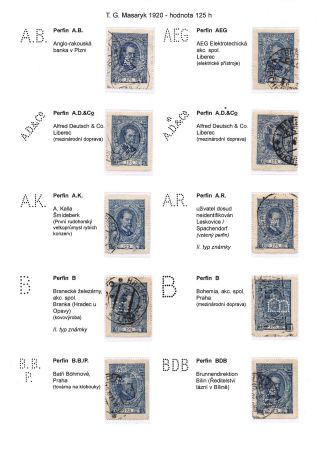 PERFINY NA EMISI TGM 1920 – list 2
