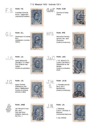 PERFINY NA EMISI TGM 1920 – list 5