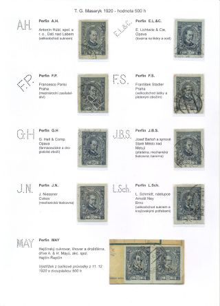 PERFINY NA EMISI TGM 1920 – list 7