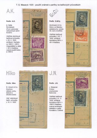 PERFINY NA EMISI TGM 1920 – list 9