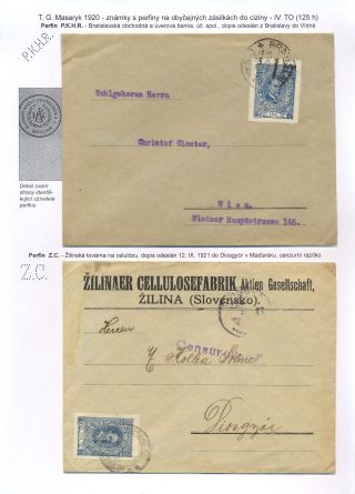 PERFINY NA EMISI TGM 1920 – list 12