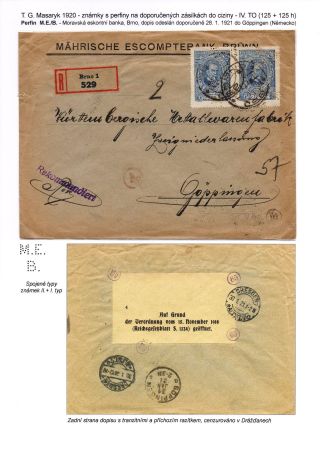 PERFINY NA EMISI TGM 1920 – list 14