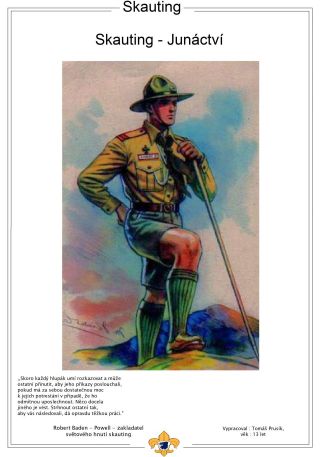 SCOUTING - BOY SCOUTING – sheet 1
