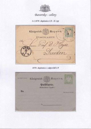 BAYERN - GANZSACHEN – Blatt 6