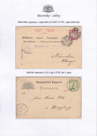 BAYERN - GANZSACHEN – Blatt 13