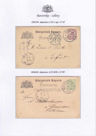 BAYERN - GANZSACHEN – Blatt 14