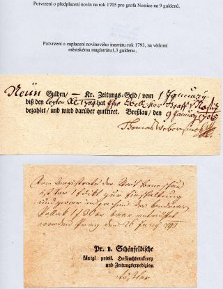 ZEITUNGEN, ZEITUNGSMARKEN, DOKUMENTEN, STEMPELN IN DER ÖSTERREICH-UNGARISCHE MONARCHIE UND WESTEUROPA BIS 1918 – Blatt 7