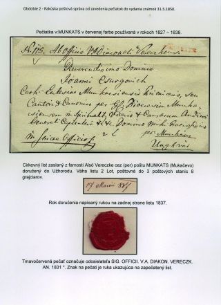 POSTGESCHICHTE DER KARPATENUKRAINE 1786-1945 – Blatt 11
