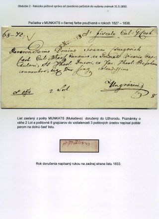 POSTGESCHICHTE DER KARPATENUKRAINE 1786-1945 – Blatt 12