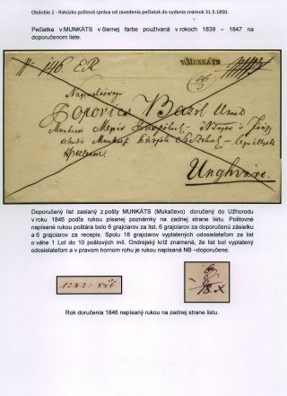 POSTGESCHICHTE DER KARPATENUKRAINE 1786-1945 – Blatt 15