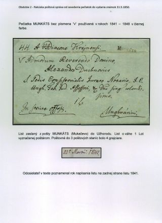 POSTGESCHICHTE DER KARPATENUKRAINE 1786-1945 – Blatt 16