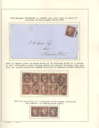 GREAT BRITAIN 1840-1873 – sheet 58