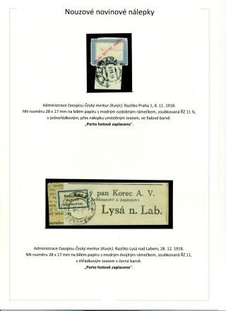POSTAGE PAID IN CASH DURING POST-WAR CHANGES 1918-1919 – sheet 14