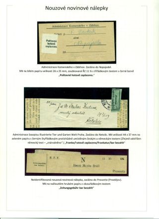 POSTGEBÜHR BAR BEZAHLT NACH DEM UMSTURZ IN DEN JAHREN 1918-1919 – Blatt 20