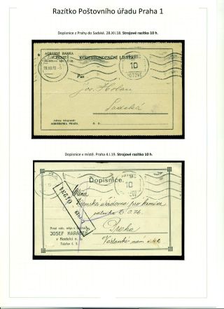 POSTGEBÜHR BAR BEZAHLT NACH DEM UMSTURZ IN DEN JAHREN 1918-1919 – Blatt 25