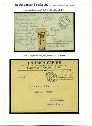 POSTGEBÜHR BAR BEZAHLT NACH DEM UMSTURZ IN DEN JAHREN 1918-1919 – Blatt 28