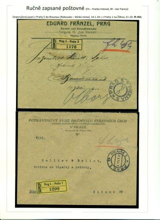 POSTGEBÜHR BAR BEZAHLT NACH DEM UMSTURZ IN DEN JAHREN 1918-1919 – Blatt 30