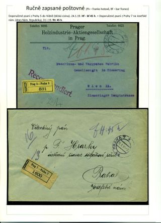 POSTGEBÜHR BAR BEZAHLT NACH DEM UMSTURZ IN DEN JAHREN 1918-1919 – Blatt 31