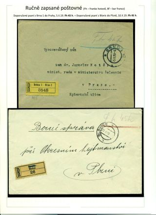 POSTGEBÜHR BAR BEZAHLT NACH DEM UMSTURZ IN DEN JAHREN 1918-1919 – Blatt 32