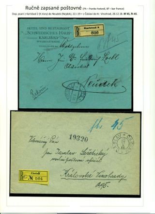 POSTGEBÜHR BAR BEZAHLT NACH DEM UMSTURZ IN DEN JAHREN 1918-1919 – Blatt 41
