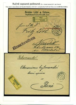 POSTGEBÜHR BAR BEZAHLT NACH DEM UMSTURZ IN DEN JAHREN 1918-1919 – Blatt 42