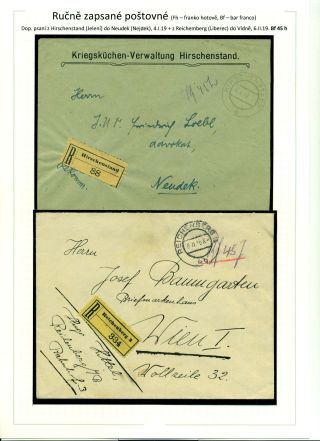 POSTGEBÜHR BAR BEZAHLT NACH DEM UMSTURZ IN DEN JAHREN 1918-1919 – Blatt 45