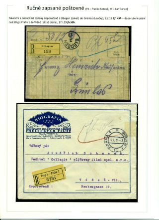 POSTGEBÜHR BAR BEZAHLT NACH DEM UMSTURZ IN DEN JAHREN 1918-1919 – Blatt 46