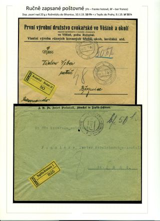 POSTGEBÜHR BAR BEZAHLT NACH DEM UMSTURZ IN DEN JAHREN 1918-1919 – Blatt 48