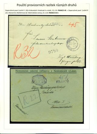 POSTAGE PAID IN CASH DURING POST-WAR CHANGES 1918-1919 – sheet 62