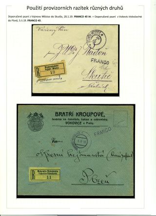 POSTAGE PAID IN CASH DURING POST-WAR CHANGES 1918-1919 – sheet 63