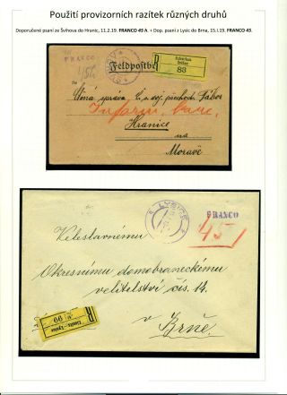 POSTAGE PAID IN CASH DURING POST-WAR CHANGES 1918-1919 – sheet 64