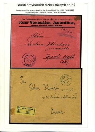 POŠTOVNÉ PLACENO V HOTOVOSTI V POPŘEVRATOVÉ DOBĚ LET 1918-1919 – list 66