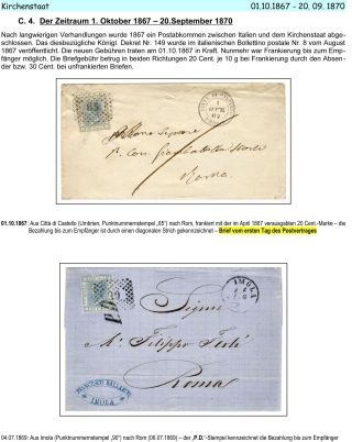 ITÁLIE 1861-1875: DOPISY DO RAKOUSKA, NĚMECKA A CÍRKEVNÍHO STÁTU – list 16
