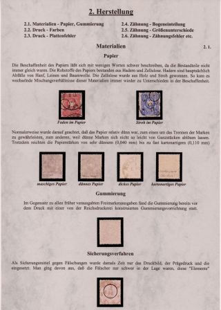 GERMANY - "PFENNIGE" STAMP ISSUE 1875-1879 – sheet 5