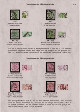 GERMANY - "PFENNIGE" STAMP ISSUE 1875-1879 – sheet 13